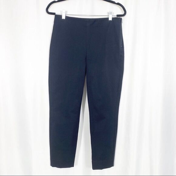 Everlane The Side Zip Stretch Cotton Pant Cropped Skinny Black 10 - Picture 5 of 8
